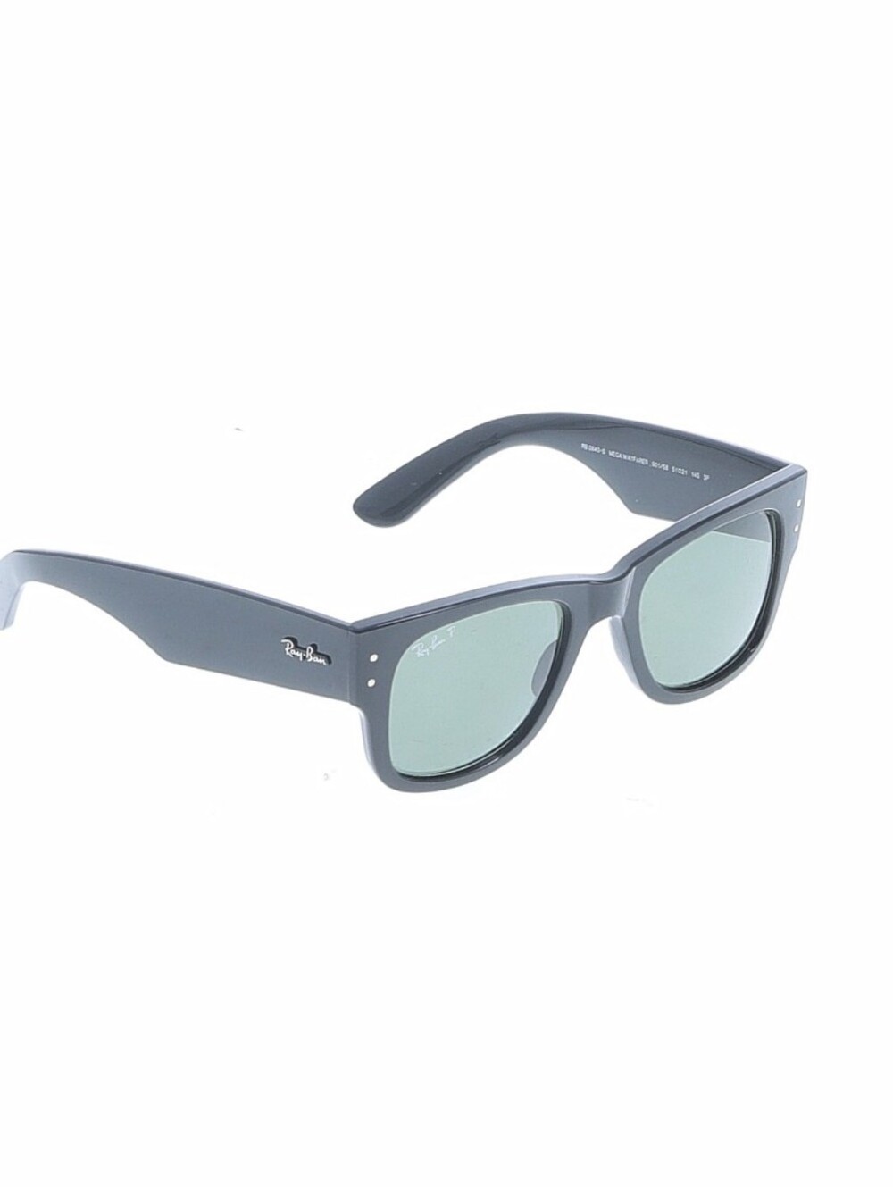 Ray-Ban Mega Wayfarer Black Frame Sunglasses - Polarized